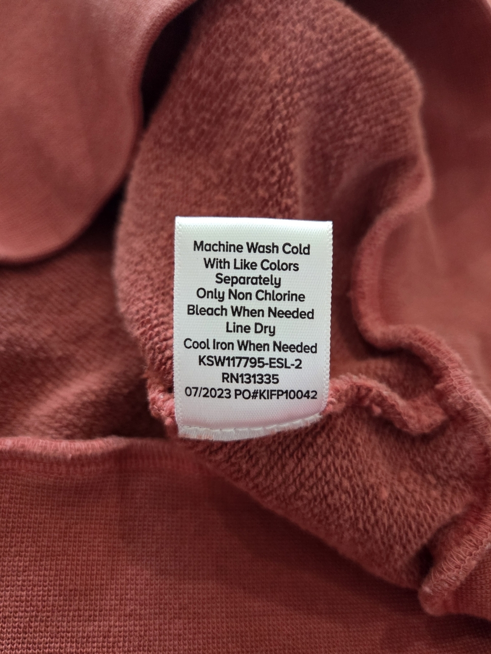 Evereve Wmns Tyra Puff Sleeve Hoodie M Burnt Red Preppy Cozy Girly Comfy Casual - Picture 8 of 9